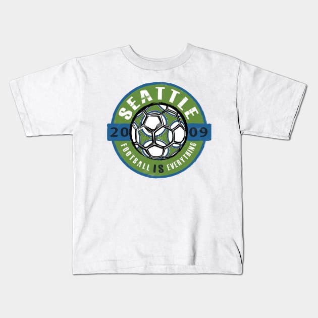 Football Is Everything - Seattle Vintage Kids T-Shirt by FOOTBALL IS EVERYTHING